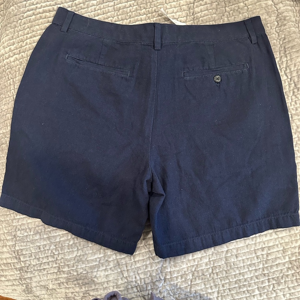 Banana Republic Men's Navy Shorts; size 35; NWT - Picture 2 of 8